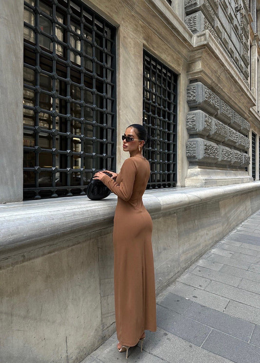 Maxikleid mit Raffung