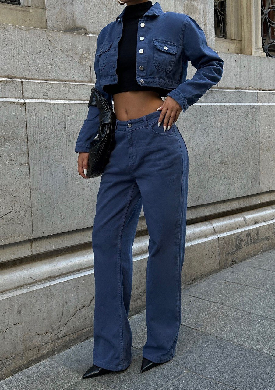 Cropped Jeans-Set