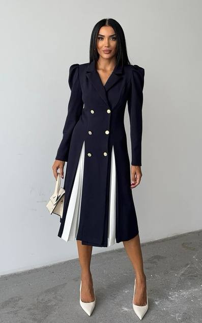 Zweireihiges Blazer-Kleid