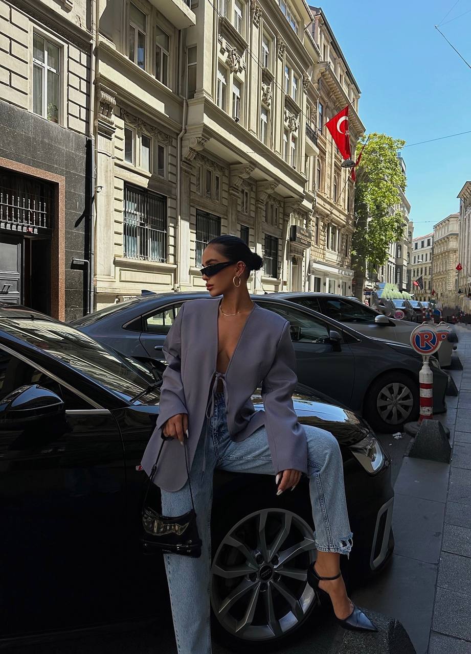 Blazer mit Schnürung